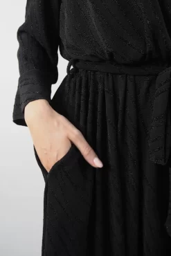 Laundry B Belladonna Lurex Wave Wrap Dress Black * 11 Laundry B Belladonna Lurex Wave Wrap Dress Black * -Fashion Women's Store laundry b belladonna lurex wave wrap dress black05.jpg