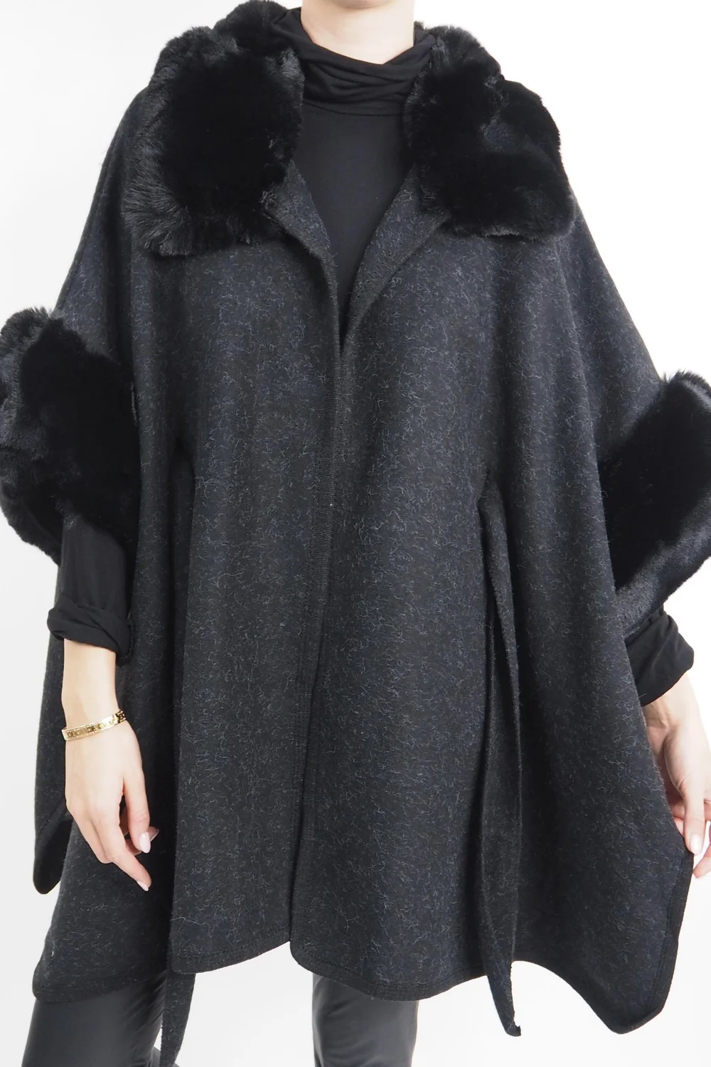 Laundry B Chalet Kloster Tie Waist Jacket Black 6 Laundry B Chalet Kloster Tie Waist Jacket Black - Image 4