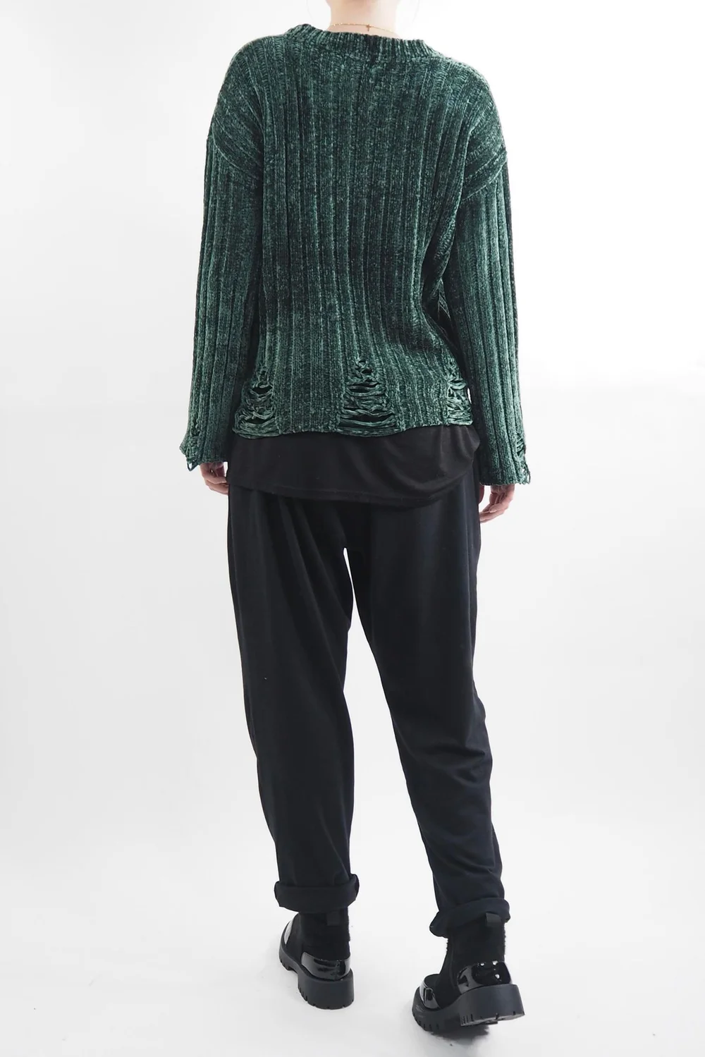 Laundry B Cobain Ladder Knit Top Forest 6 Laundry B Cobain Ladder Knit Top Forest - Image 4