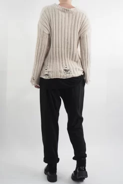 Laundry B Cobain Ladder Knit Top Oyster -Fashion Women's Store laundry b cobain ladder knit stone04.jpg