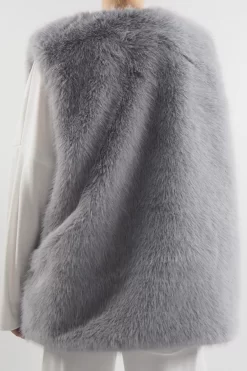 Laundry B Courchevel Faux Fur Gilet Dove / 9 Laundry B Courchevel Faux Fur Gilet Dove / -Fashion Women's Store laundry b courchevel faux fur gilet dove13.jpg