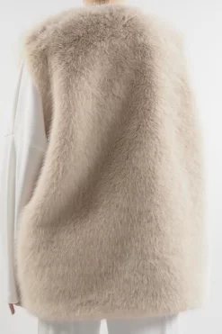 Laundry B Courchevel Faux Fur Gilet Stone 8 Laundry B Courchevel Faux Fur Gilet Stone -Fashion Women's Store laundry b courchevel faux fur gilet stone13.jpg