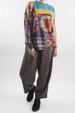 Laundry B Folk Digital Soft Knit Top