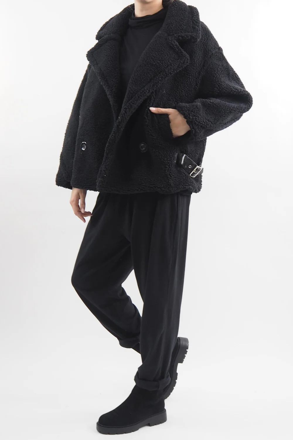 Laundry B Mara Teddy Bear Jacket Black 4 Laundry B Mara Teddy Bear Jacket Black - Image 2