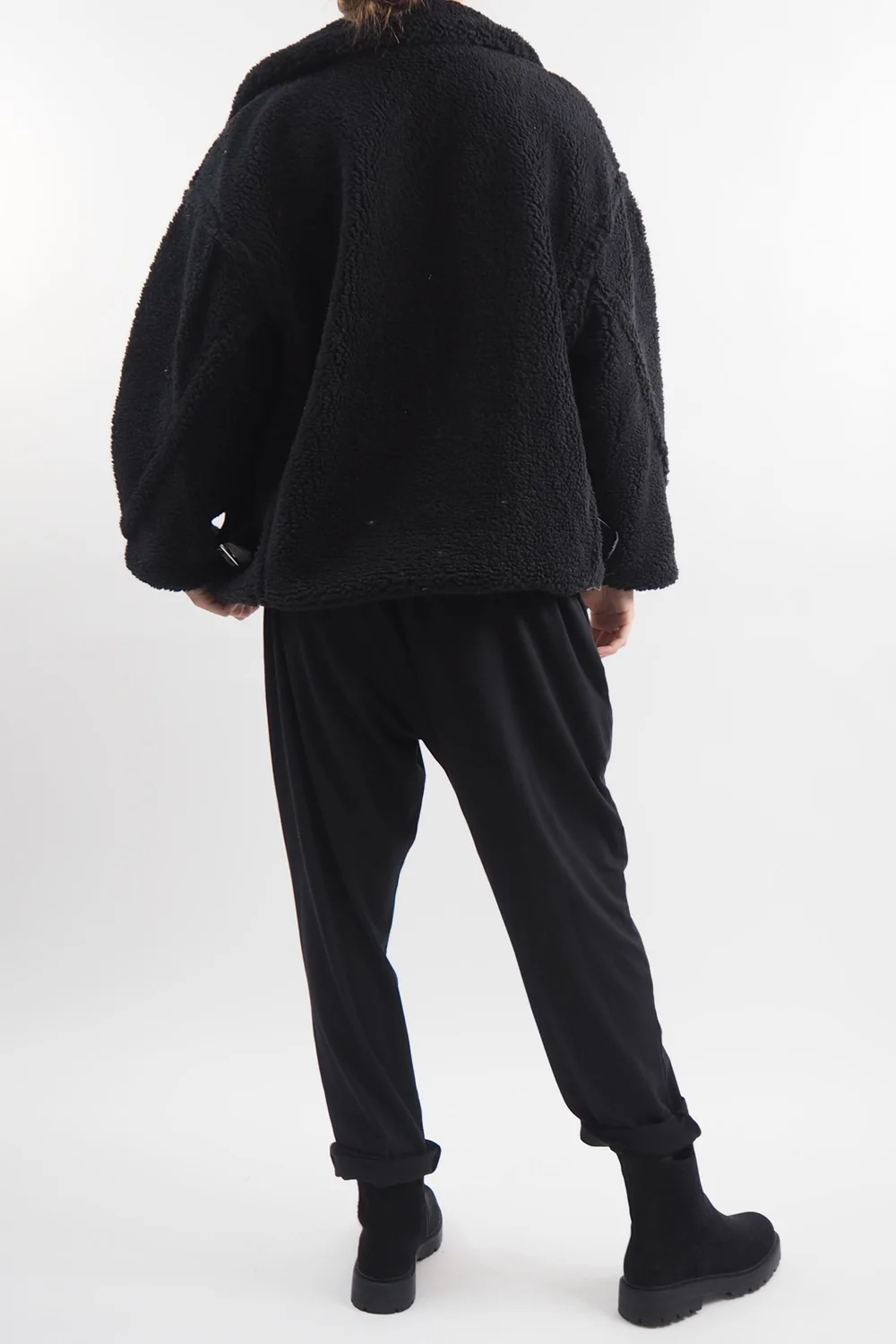 Laundry B Mara Teddy Bear Jacket Black 6 Laundry B Mara Teddy Bear Jacket Black - Image 4