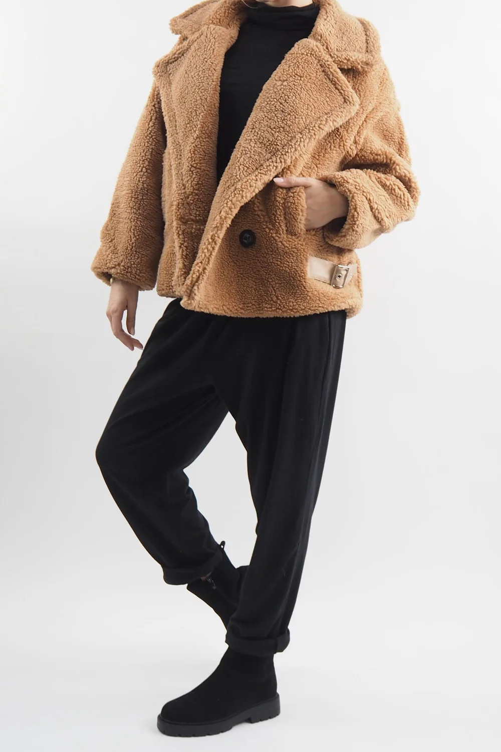 Laundry B Mara Teddy Bear Jacket Camel 4 Laundry B Mara Teddy Bear Jacket Camel - Image 2