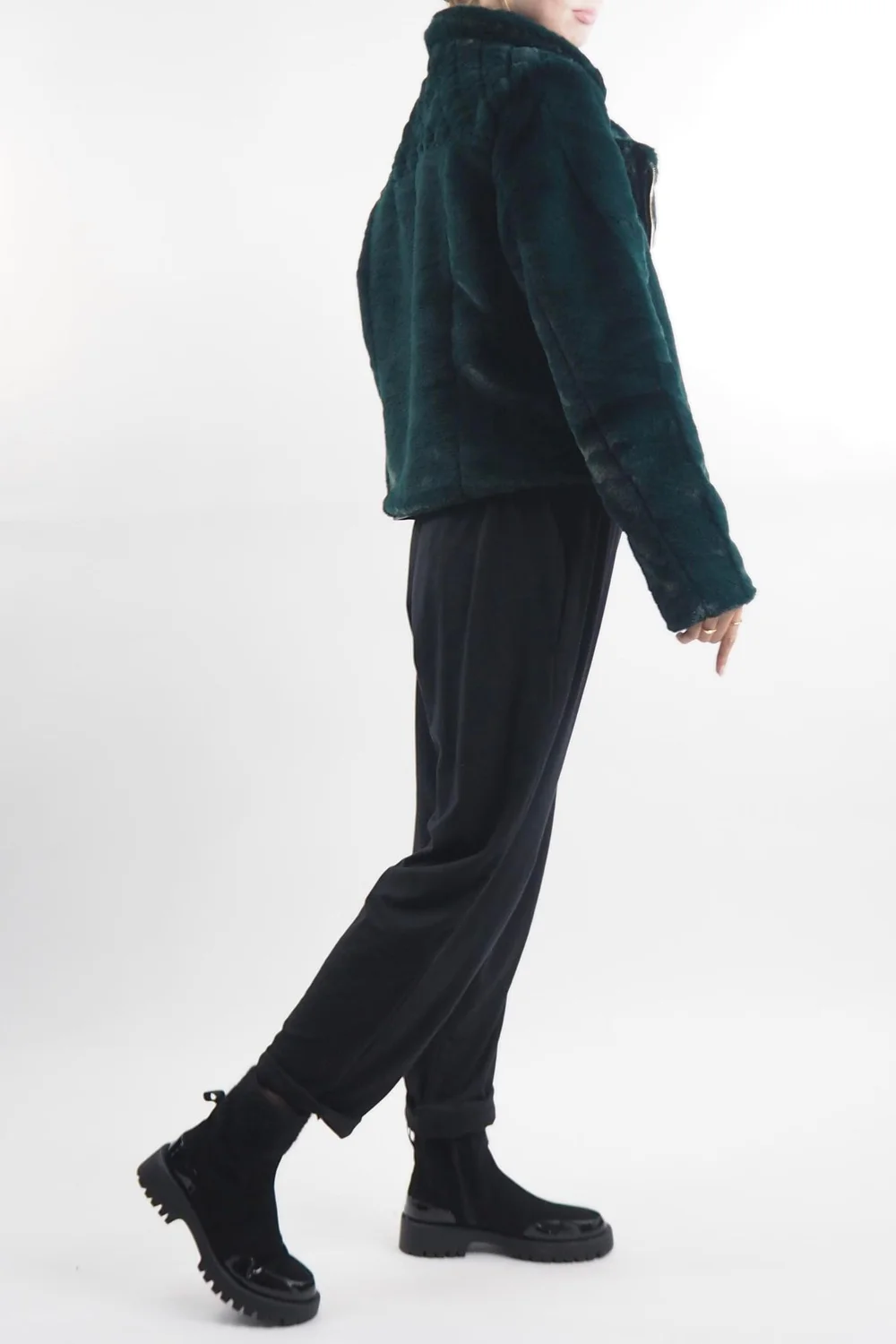 Laundry B Mara Teddy Biker Dark Forest 4 Laundry B Mara Teddy Biker Dark Forest - Image 2