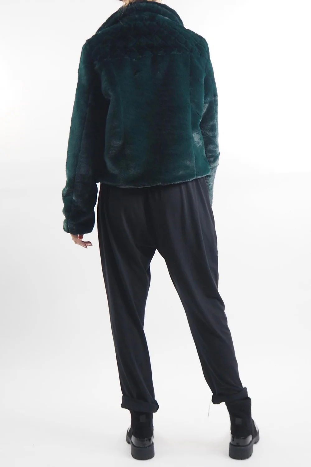 Laundry B Mara Teddy Biker Dark Forest 5 Laundry B Mara Teddy Biker Dark Forest - Image 3