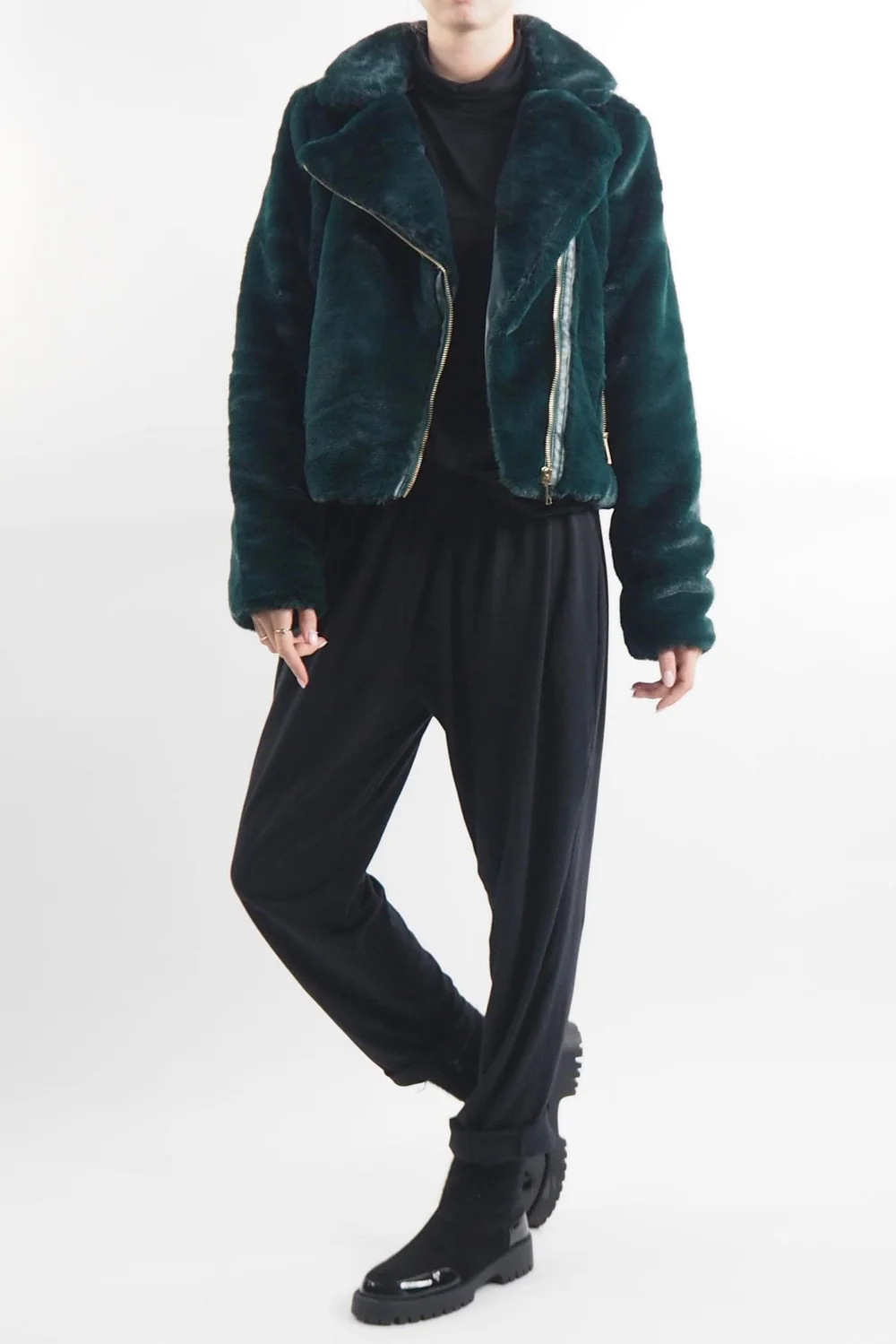 Laundry B Mara Teddy Biker Dark Forest 6 Laundry B Mara Teddy Biker Dark Forest - Image 4