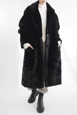 Laundry B Mara Teddy Coat Black