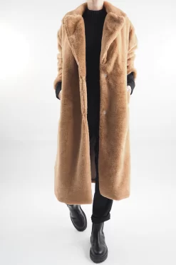 Laundry B Mara Teddy Coat Camel