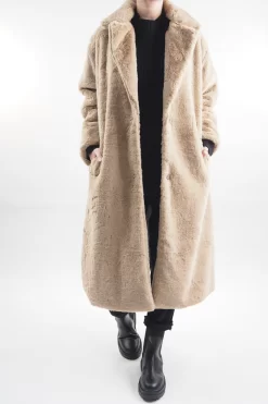Laundry B Mara Teddy Coat Stone