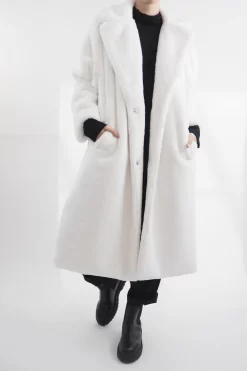 Laundry B Mara Teddy Coat Winter White