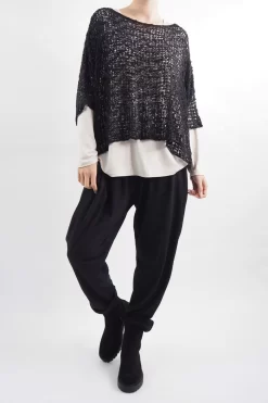 Laundry B Remi Cloud Knit Top Black
