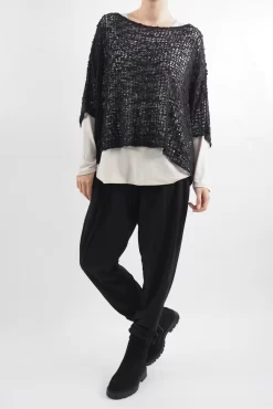 Laundry B Remi Cloud Knit Top Black 9 Laundry B Remi Cloud Knit Top Black -Fashion Women's Store laundry b remi cloud knit black14.jpg