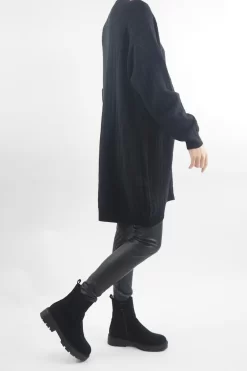 Fashion Women's Store -Fashion Women's Store laundry b retro wave longline knit black02.jpg