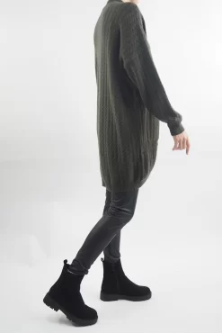 Fashion Women's Store -Fashion Women's Store laundry b retro wave longline knit deep khaki02.jpg