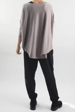 Laundry B Scoopy Knit Top Mushroom -Fashion Women's Store laundry b scoopy knit mushroom202.jpg