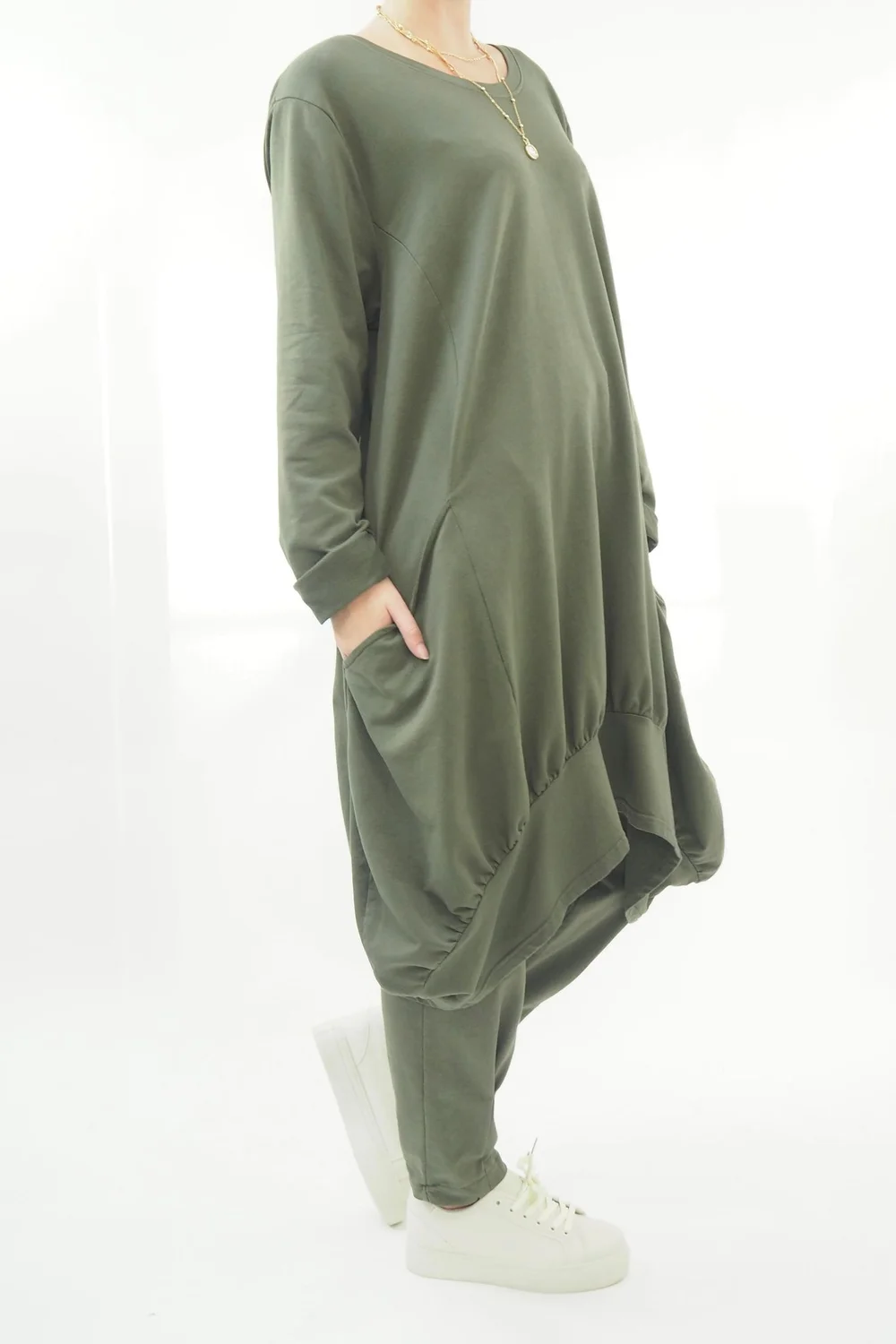 Made In Italy Apres Dip Side Bubble Tunic Bonsai 7 Made In Italy Apres Dip Side Bubble Tunic Bonsai - Image 5