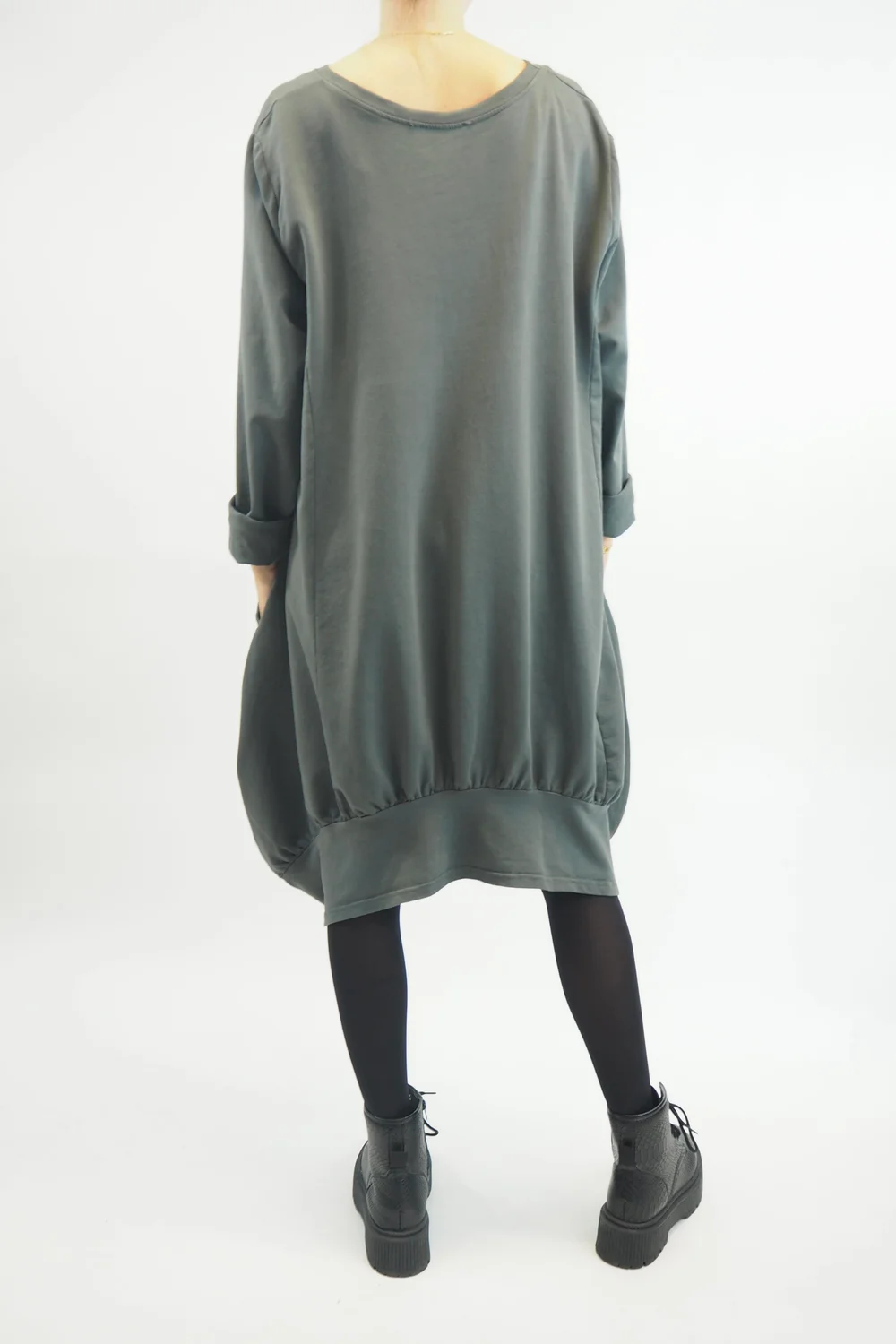 Made In Italy Apres Dip Side Bubble Tunic Shadow Grey 6 Made In Italy Apres Dip Side Bubble Tunic Shadow Grey - Image 4