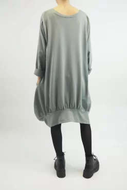 Made In Italy Apres Dip Side Bubble Tunic Steel -Fashion Women's Store made in italy apres dip side bubble tunic steel 4.jpg