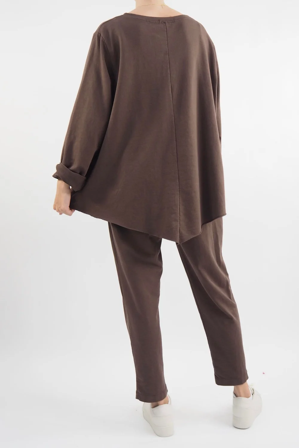 Made In Italy Apres Double V Raw Edge Top Truffle 5 Made In Italy Apres Double V Raw Edge Top Truffle - Image 3