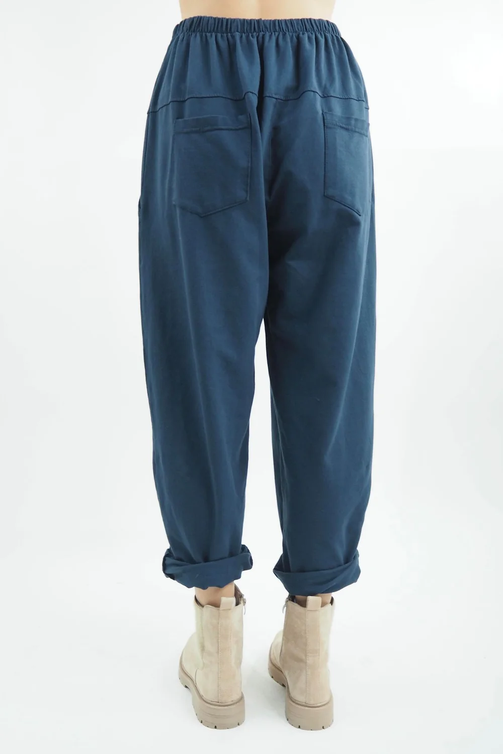 Made In Italy Apres Flat Front Pleat Jogger Midnight 5 Made In Italy Apres Flat Front Pleat Jogger Midnight - Image 3