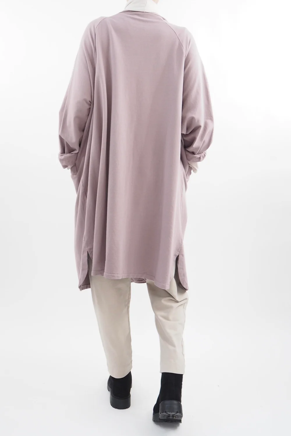 Made In Italy Apres Longline Relaxed Blazer Mauve 6 Made In Italy Apres Longline Relaxed Blazer Mauve - Image 4