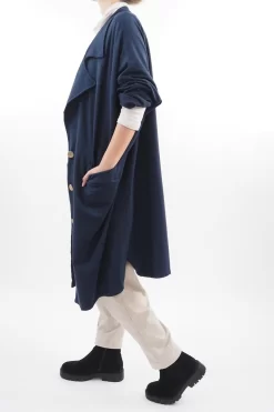 Made In Italy Apres Longline Relaxed Blazer Navy 8 Made In Italy Apres Longline Relaxed Blazer Navy -Fashion Women's Store made in italy apres longline relaxed blazer navy 3.jpg