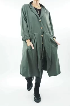 Made In Italy Apres Morning Jacket Khaki