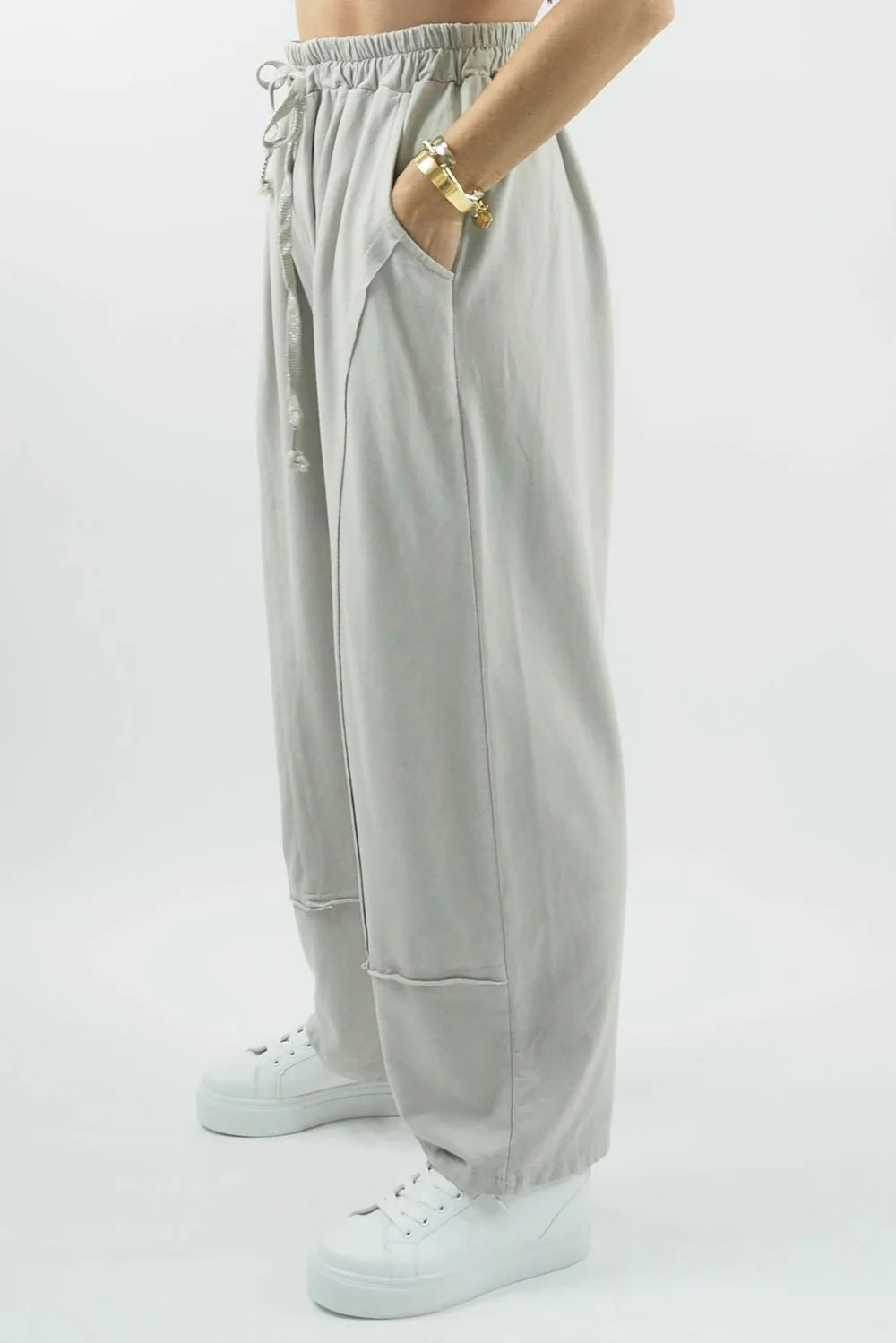 Made In Italy Apres Panel Sailor Pant Stone 4 Made In Italy Apres Panel Sailor Pant Stone - Image 2