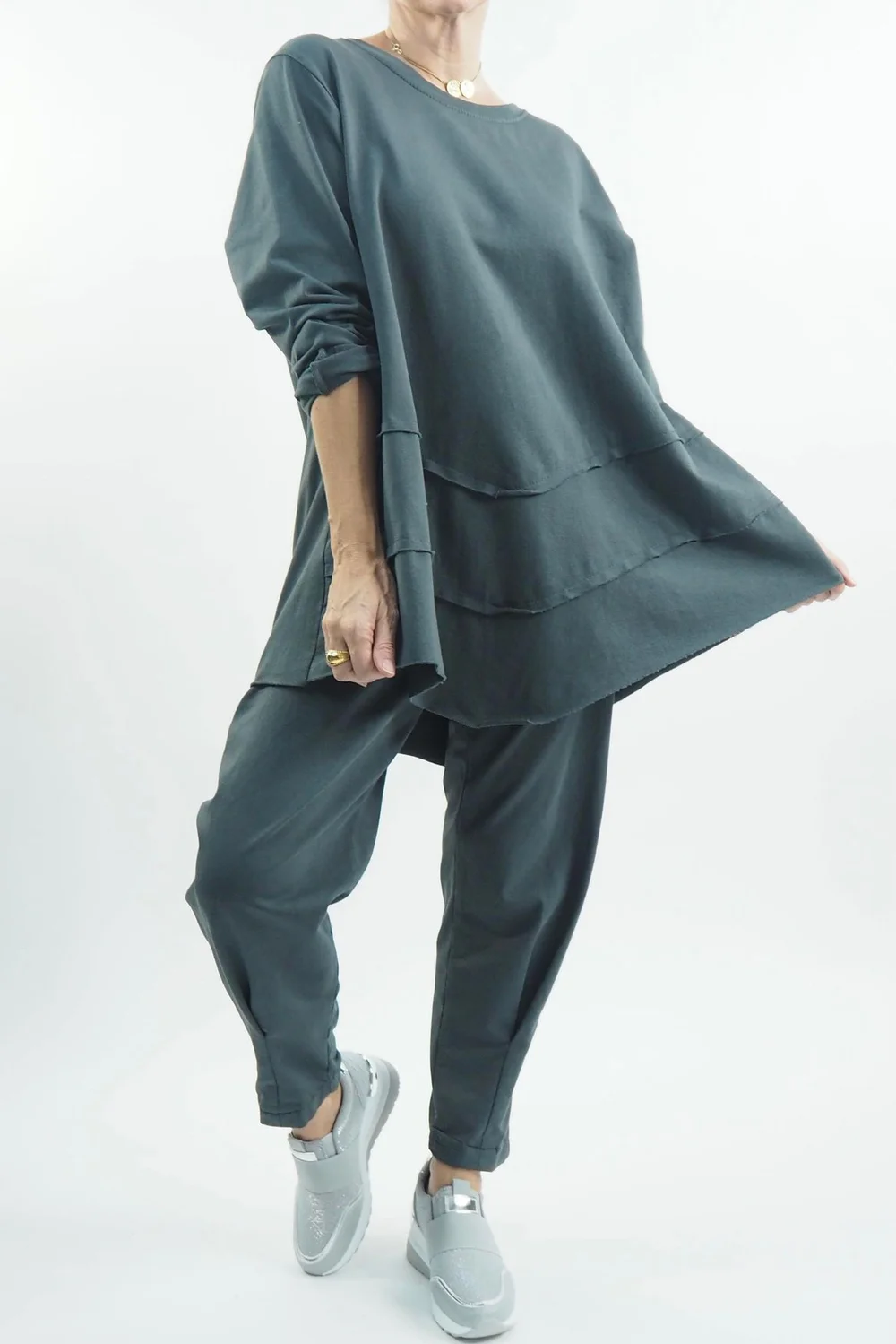 Made In Italy Apres Skinny Dart Jogger Shadow Grey 8 Made In Italy Apres Skinny Dart Jogger Shadow Grey - Image 6