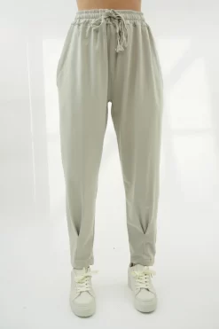 Made In Italy Apres Skinny Dart Jogger Stone