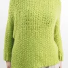 Made In Italy Arlo Basket Knit Top Matcha