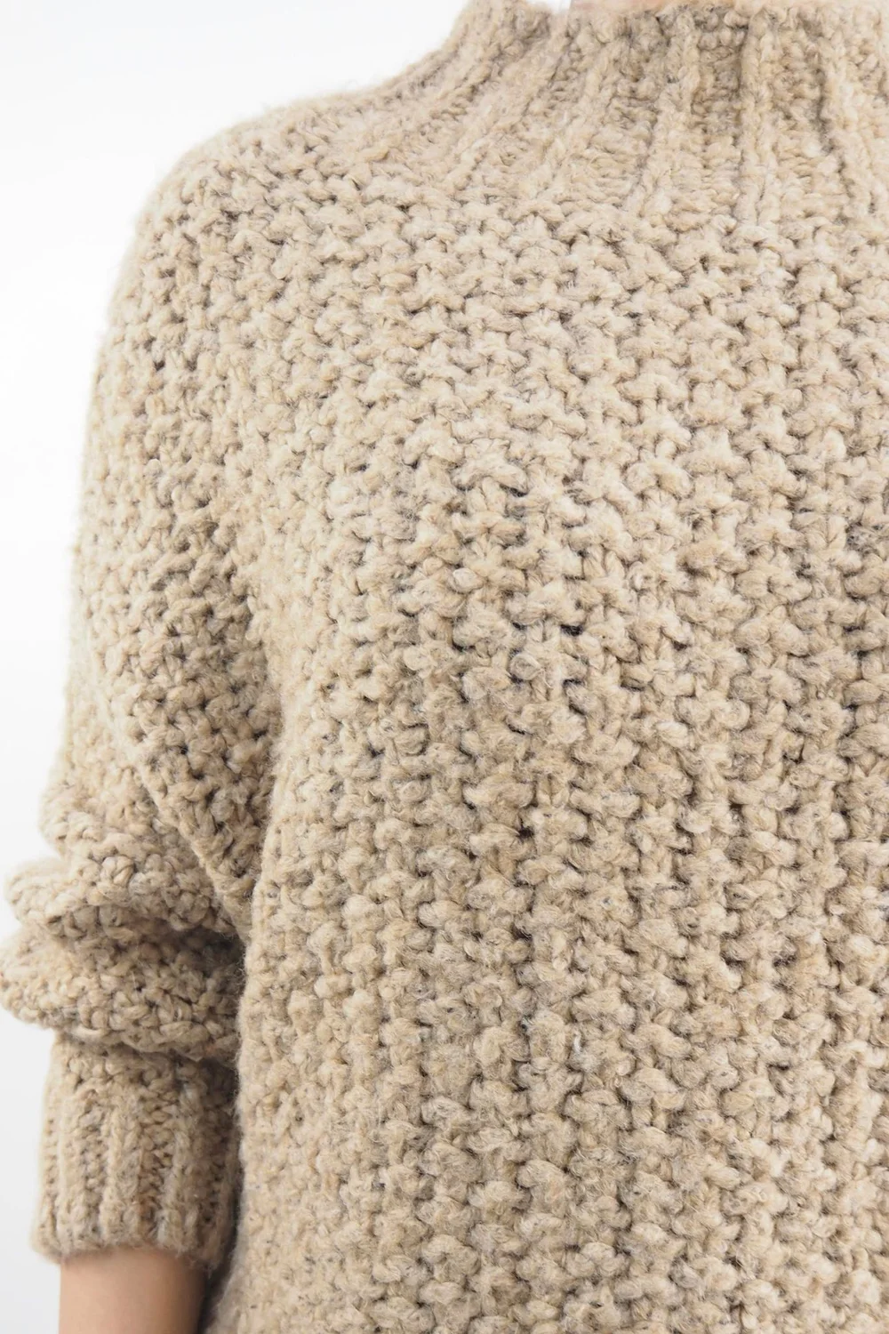 Made In Italy Arlo Basket Knit Top Toast 8 Made In Italy Arlo Basket Knit Top Toast - Image 6