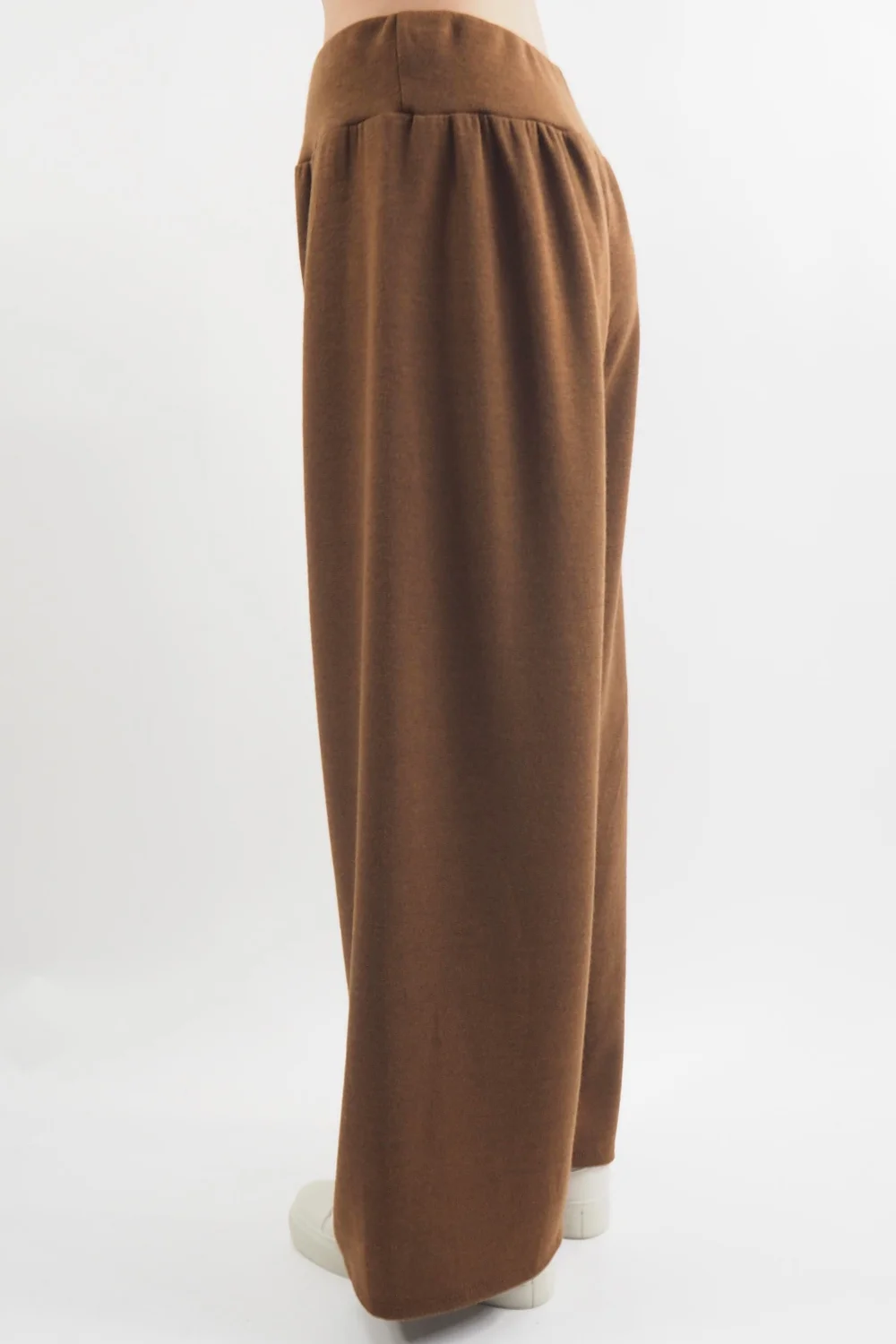 Made In Italy Belgravia Pull On Stretch Wide Leg Trouser Chestnut 7 Made In Italy Belgravia Pull On Stretch Wide Leg Trouser Chestnut - Image 5