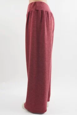 Made In Italy Belgravia Pull On Stretch Wide Leg Trouser Cranberry Marl -Fashion Women's Store made in italy belgravia pull on stretch wide leg trouser cranberry marl1.jpg