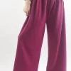 Made In Italy Belgravia Pull On Stretch Wide Leg Trouser Magenta / 1 Made In Italy Belgravia Pull On Stretch Wide Leg Trouser Magenta / -Fashion Women's Store made in italy belgravia pull on stretch wide leg trouser magenta 001.jpg