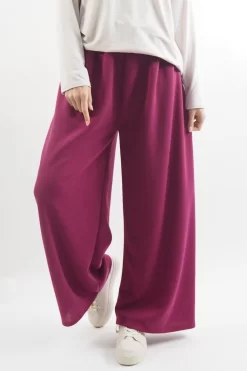 Made In Italy Belgravia Pull On Stretch Wide Leg Trouser Magenta / -Fashion Women's Store made in italy belgravia pull on stretch wide leg trouser magenta.jpg