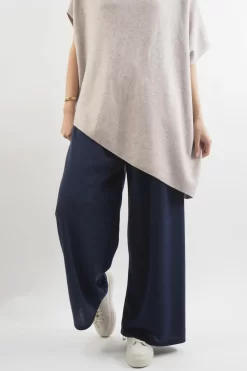 Made In Italy Belgravia Pull On Stretch Wide Leg Trouser Navy -Fashion Women's Store made in italy belgravia pull on stretch wide leg trouser navy.jpg