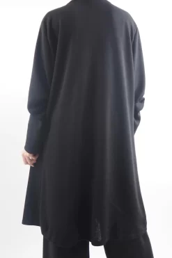 Made In Italy Belgravia Stretch Duster Jacket Black -Fashion Women's Store made in italy belgravia stretch duster jacket black 3.jpg