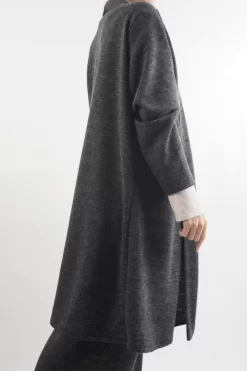 Made In Italy Belgravia Stretch Duster Jacket Charcoal Marl -Fashion Women's Store made in italy belgravia stretch duster jacket charcoal marl 2.jpg
