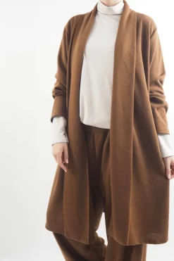 Made In Italy Belgravia Stretch Duster Jacket Chestnut