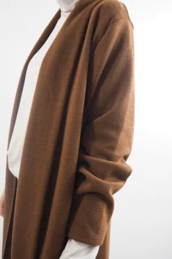 Made In Italy Belgravia Stretch Duster Jacket Chestnut -Fashion Women's Store made in italy belgravia stretch duster jacket chestnut 5.jpg