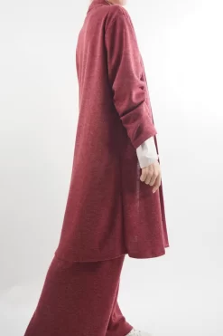 Made In Italy Belgravia Stretch Duster Jacket Cranberry Marl 10 Made In Italy Belgravia Stretch Duster Jacket Cranberry Marl -Fashion Women's Store made in italy belgravia stretch duster jacket cranberry marl1.jpg