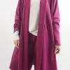Made In Italy Belgravia Stretch Duster Jacket Magenta -Fashion Women's Store made in italy belgravia stretch duster jacket magenta 1.jpg