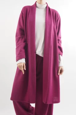 Made In Italy Belgravia Stretch Duster Jacket Magenta -Fashion Women's Store made in italy belgravia stretch duster jacket magenta 4.jpg