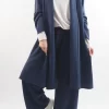 Made In Italy Belgravia Stretch Duster Jacket Navy -Fashion Women's Store made in italy belgravia stretch duster jacket navy 001.jpg