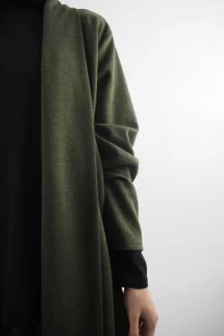 Made In Italy Belgravia Stretch Duster Jacket Olive / -Fashion Women's Store made in italy belgravia stretch duster jacket olive 4.jpg