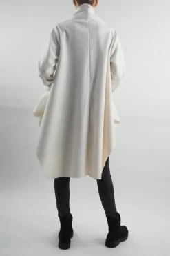 Made In Italy Belgravia Waterfall Swing Jacket Ecru 8 Made In Italy Belgravia Waterfall Swing Jacket Ecru -Fashion Women's Store made in italy belgravia waterfall swing jacket ecru 3.jpg